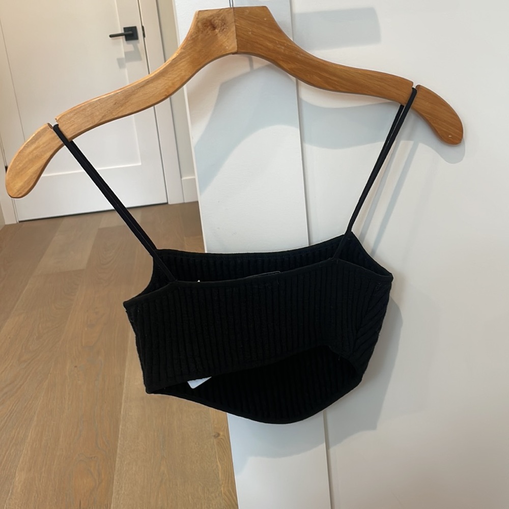 Zara Ribbed Crop Top - Picture 2 of 2